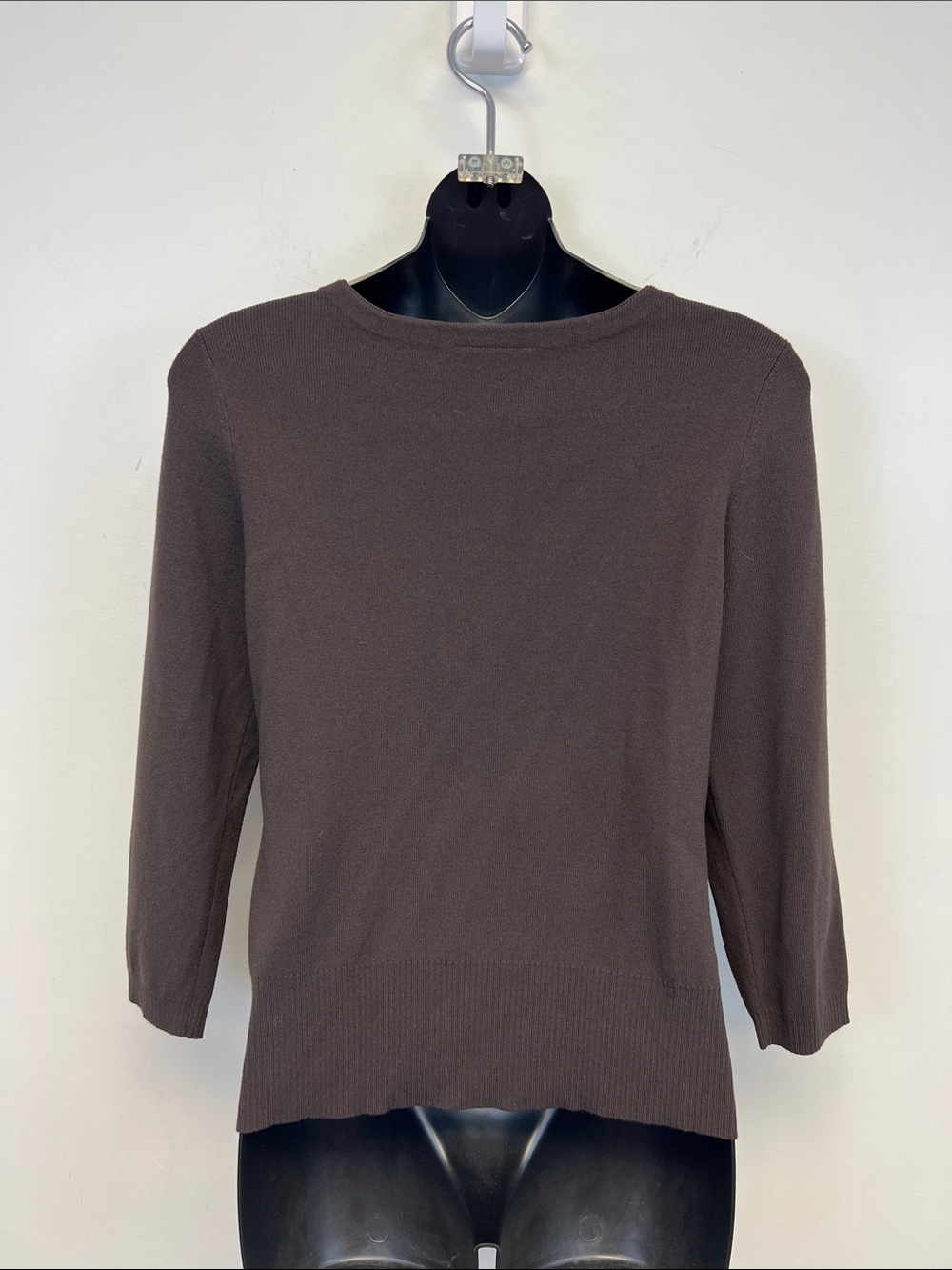 Ann Taylor Loft Women's Y2K Brown Pink V Neck Buttoned Cardigan Small - Picture 4 of 10